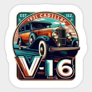 Cadillac V-16 Sticker